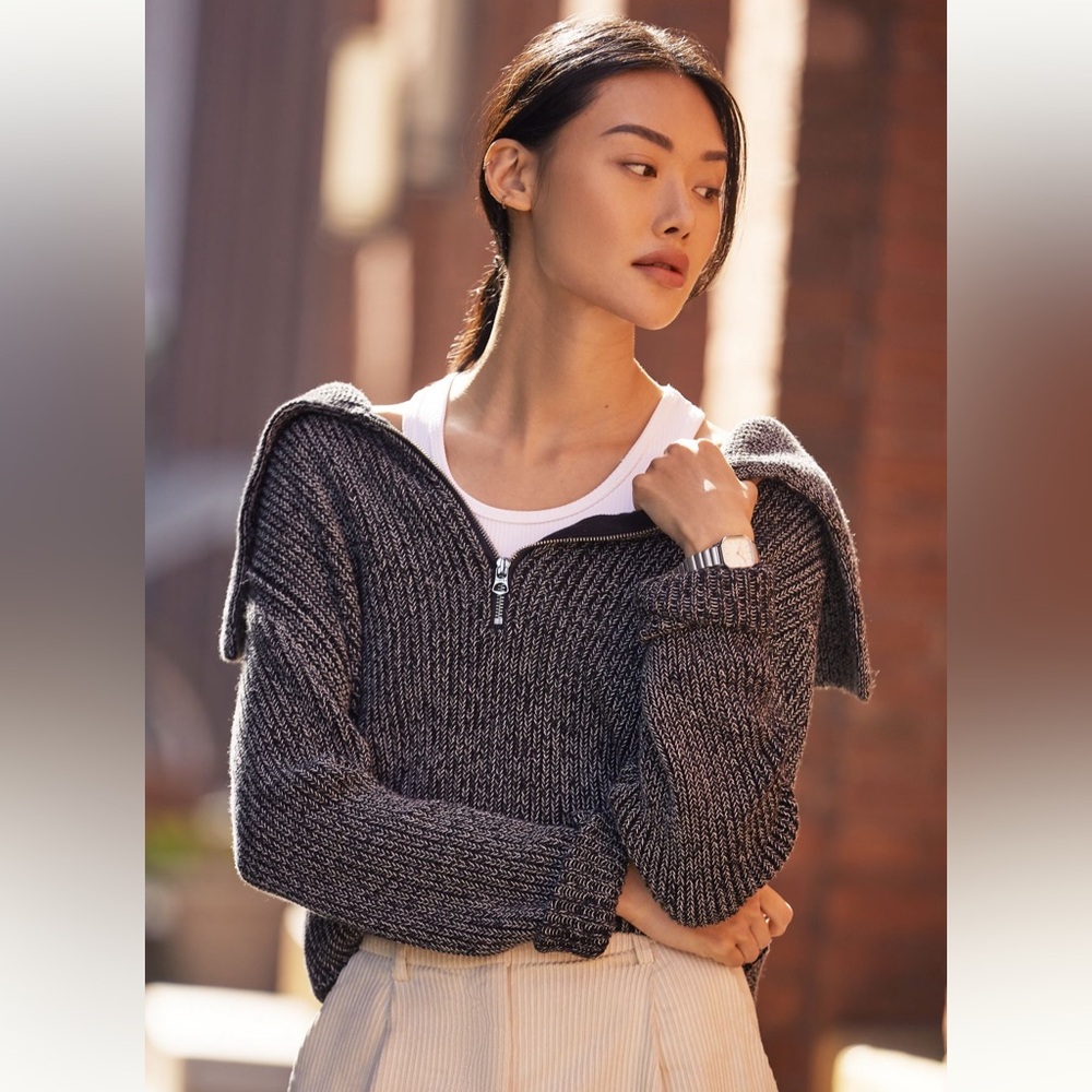 Varley Elise Knit Half-Zip Sweater
